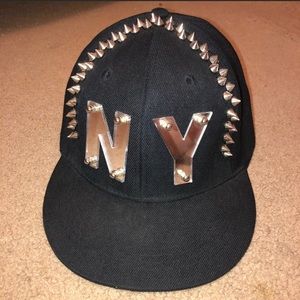 🌞Studded & Mirrored New York Cap